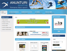 Tablet Screenshot of anunturisportive.ro